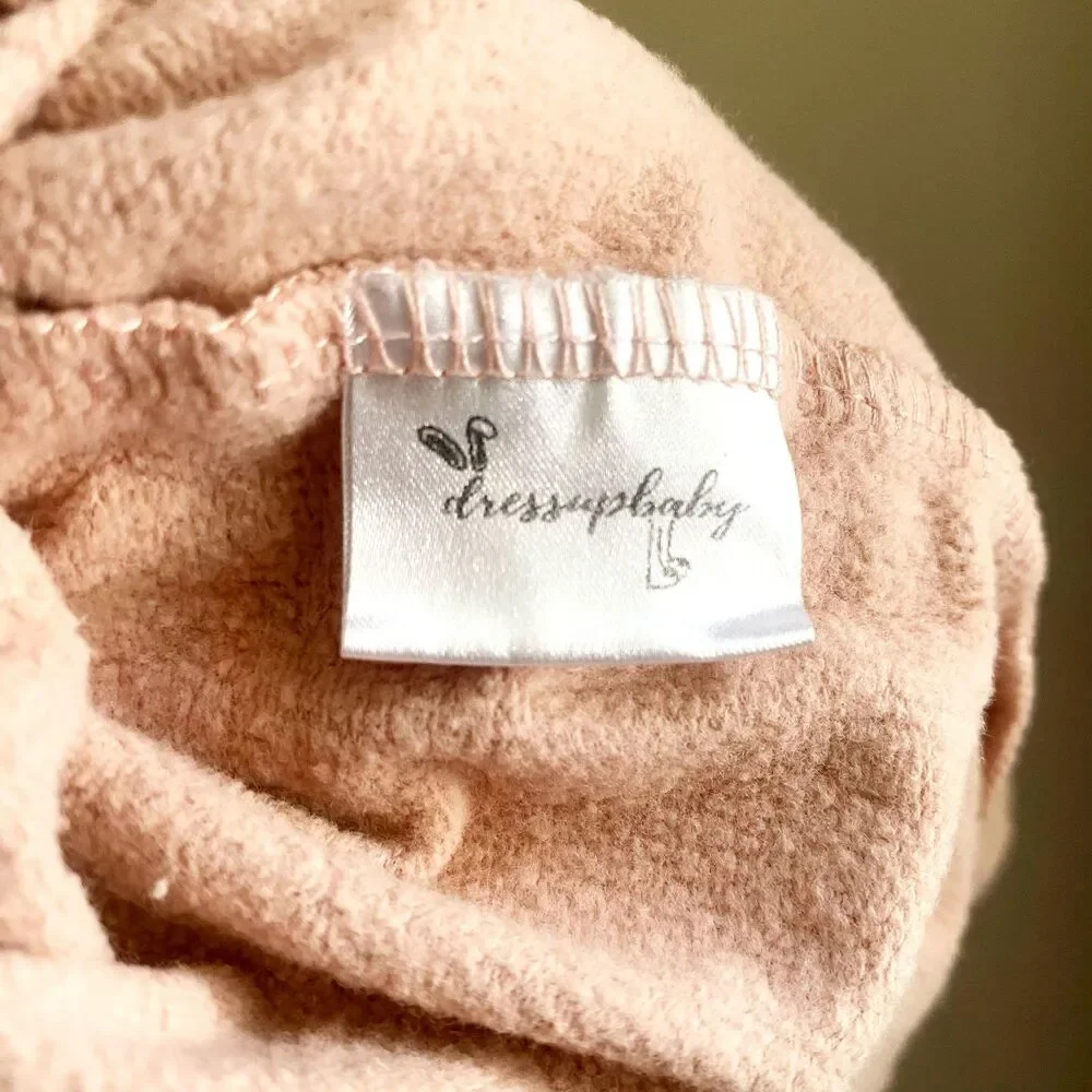 Dusty Pink + Black Leopard Print Detail Fall Body Suit from Dressupbaby UK